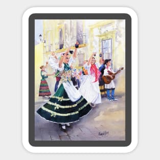 Folk Dancers in the Square, Terque Sticker